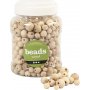 Holzperlen - verschiedene Gren - 400 ml