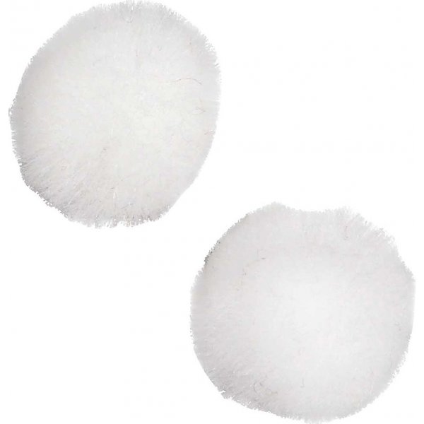 Pompons - wei - 200 Stk