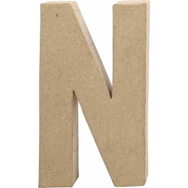 Pappbuchstabe - N - 5 cm