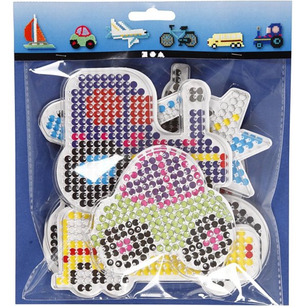 Perlmuttteller - Auto - Flugzeug - Boot - Traktor - Bus und Fahrrad - 6 Stk Perlmuttteller - Auto - Flugzeug - Boot - Traktor - Bus und Fahrrad - 6 Stk