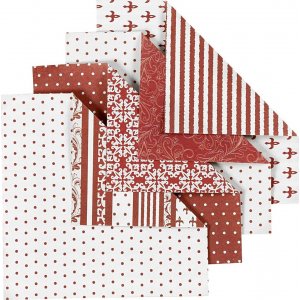 Origamipapier - rot/weiß - 10 x 10 cm - 50 Blatt Origamipapier - rot/weiß - 10 x 10 cm - 50 Blatt