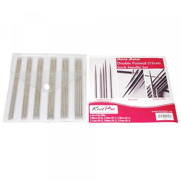 Strickset Strumpfnadeln Nova Metall - 15 cm