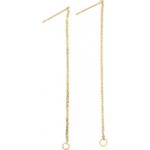 Ohrringe mit Kette - vergoldet - 2 Stk Ohrringe mit Kette - vergoldet - 2 Stk