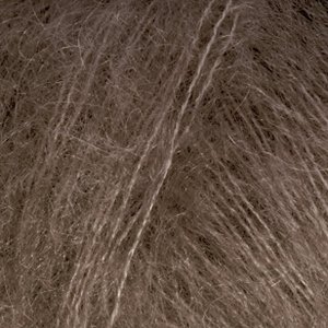 DROPS Kid-Silk Uni Color Garn - 25 g - Dunkelbraun (15) DROPS Kid-Silk Uni Color Garn - 25 g - Dunkelbraun (15)