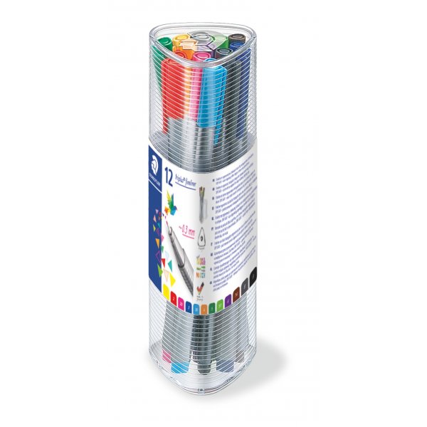 Fineliner Triplus 0,3 mm im Glas - 12 Stifte