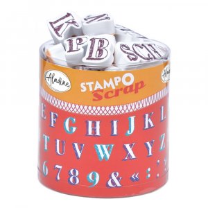 Stempel Stampo 54+1 Teile - Alphabet Stempel Stampo 54+1 Teile - Alphabet