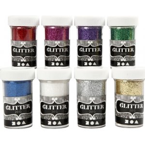 Glitzer - gemischte Farben - 8 x 20 g Glitzer - gemischte Farben - 8 x 20 g