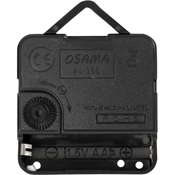 Uhrwerk - 6 mm - schwarz