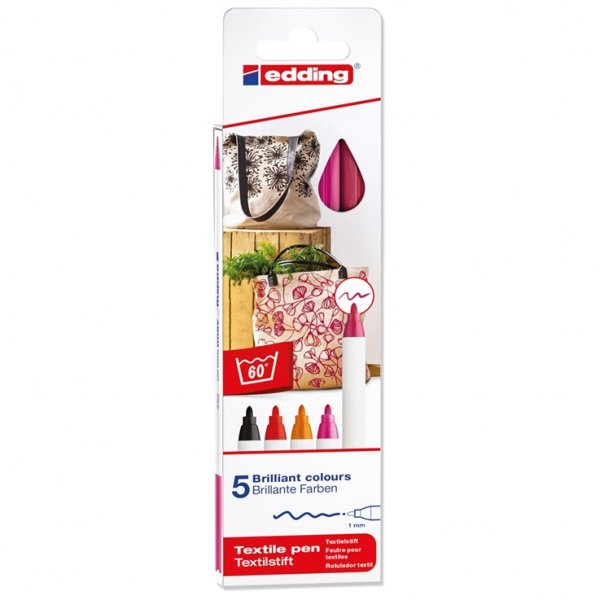 Edding 4600 Textil - Warme Farben