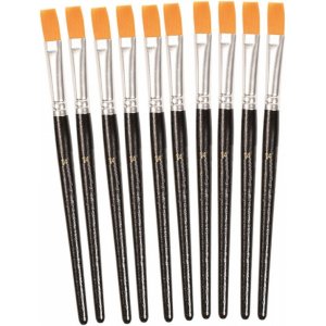 Synthetikpinsel flach Nr. 14 - 10 Stk Synthetikpinsel flach Nr. 14 - 10 Stk
