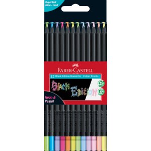 Farbstiftset - Faber-Castell - Black Edition - Neon + Pastell Farbstiftset - Faber-Castell - Black Edition - Neon + Pastell