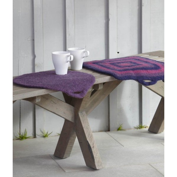 Strickanleitungen - Gefilzte Sitzkissen