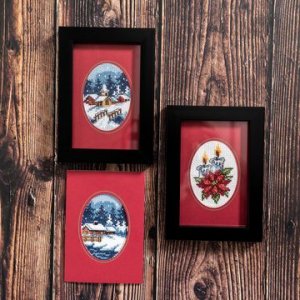 Stickset - Weihnachtskarte Winter 3er-Pack Stickset - Weihnachtskarte Winter 3er-Pack