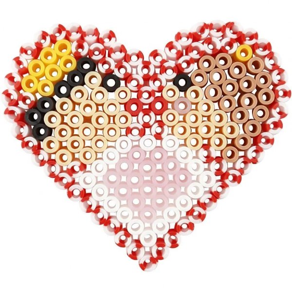 Perlenteller - Oval, Herz, Sechseck, Kreis, Quadrat, Stern - 7x7,5-10,5x9,5 cm - 6 Stk