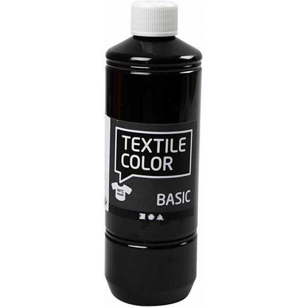 Textile Color Textilfarbe - Schwarz - 500 ml