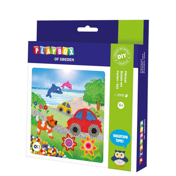 Der Perlenhund, das Auto, der Fisch und die Blume