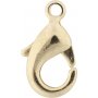 Karabiner - vergoldet - 5 Stk