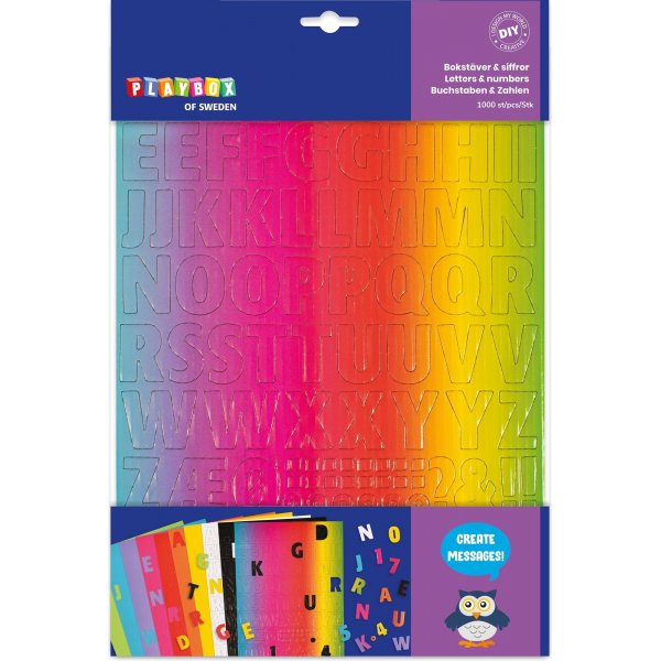 Buchstaben und Zahlen aus Karton und Wellpappe - 10 Blatt