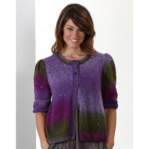 Strickanleitung - Strickjacke mit Puffärmeln Strickanleitung - Strickjacke mit Puffärmeln