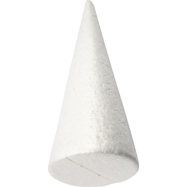 Styroporkegel - wei - 10 cm