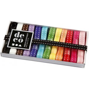 Dekoband - gemischte Farben - 12 x 1 m Dekoband - gemischte Farben - 12 x 1 m
