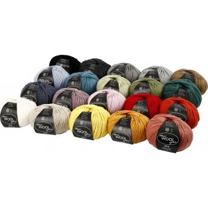 Wollgarn - gemischte Farben - 20 x 100 g Wollgarn - gemischte Farben - 20 x 100 g