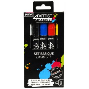 Ölbasierter Marker - Pebeo 4Artist - Marker-Set 5 x 4 mm Standard Ölbasierter Marker - Pebeo 4Artist - Marker-Set 5 x 4 mm Standard