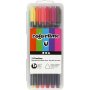 Colortime Fineliner Marker - gemischte Farben - 12 Stk