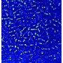 Rocailleperlen silbern gefttert - blau