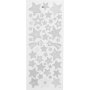 Aufkleber - Silber - Sterne - 10 x 24 cm