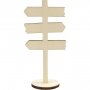 Weihnachtsmann-Accessoires - Schild zu Fu