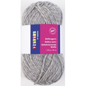 Reflektierendes Garn 50 g hellgrau Reflektierendes Garn 50 g hellgrau