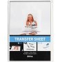 Transferfolie - transparent - fr leichte Textilien - 5 Blatt