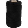 Makramee-Garn - Schwarz - 2 mm - 198 m