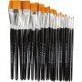 Gold Line Pinsel - Nr. 0+2+4+8+12+16+20 - flach - 30 Stk