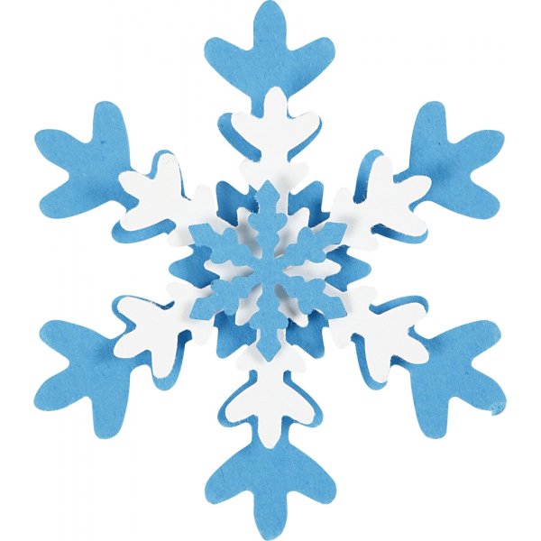 Schicht-auf-Schicht-Stanzer - Schneeflocke - 3 Stk