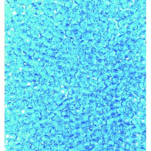 Rocailleperlen transparent - azurblau Rocailleperlen transparent - azurblau