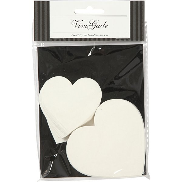 Herzen - weiß - 2 x 25 Stk Herzen - weiß - 2 x 25 Stk