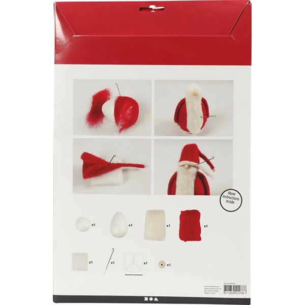 Bastelset - Nadelgefilzter Weihnachtsmann