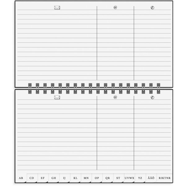 Telefon-/Adressbuch A-Z - Schwarz Telefon-/Adressbuch A-Z - Schwarz