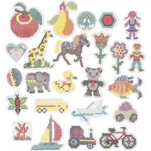 Perlenplättchen - Klar - Geometrie, Tiere, Kinder, Blumen, Transport - 7x7,5-14x16 cm - 24x10 Stk Perlenplättchen - Klar - Geometrie, Tiere, Kinder, Blumen, Transport - 7x7,5-14x16 cm - 24x10 Stk