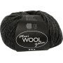Wollgarn - dunkelgrau meliert - 100 g