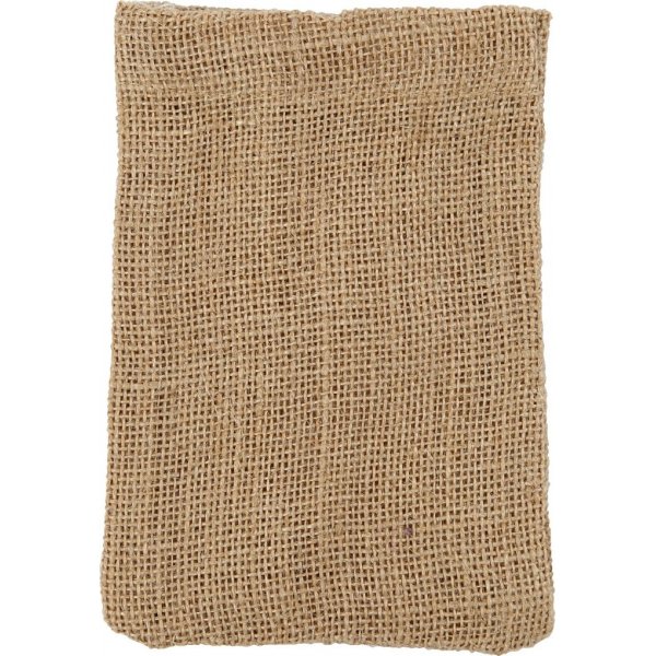 Jutebeutel - braun - 10 x 15 cm - 4 Stk