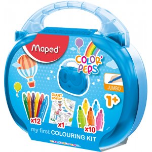 Faserstift- und Buntstift-Set - Maped - Set für den jüngeren Jumbo Faserstift- und Buntstift-Set - Maped - Set für den jüngeren Jumbo