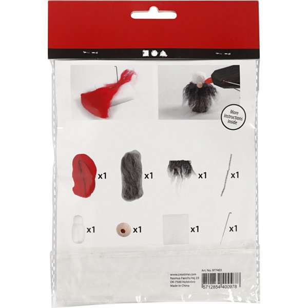 Mini-DIY-Kit - Elfe mit grauem Bart