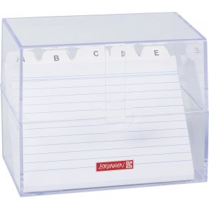 Kartenbox mit Register - A6 - transparent Kartenbox mit Register - A6 - transparent