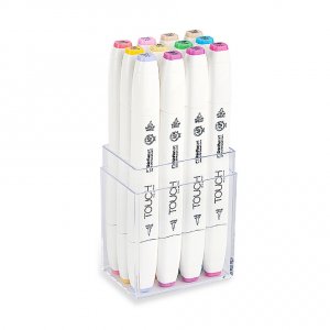 Touch Twin Brush Marker 12 Stück - Pastellfarbe Touch Twin Brush Marker 12 Stück - Pastellfarbe