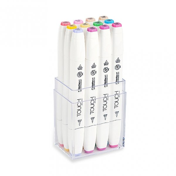 Touch Twin Brush Marker 12 Stck - Pastellfarbe