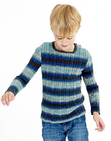 Strickanleitungen - Ripppullover fr Damen, Kinder und Herren