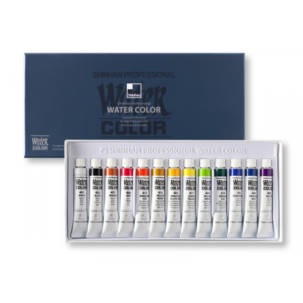 Das Aquarellset Shinhan Pro Aquarell 7,5ml 13tlg